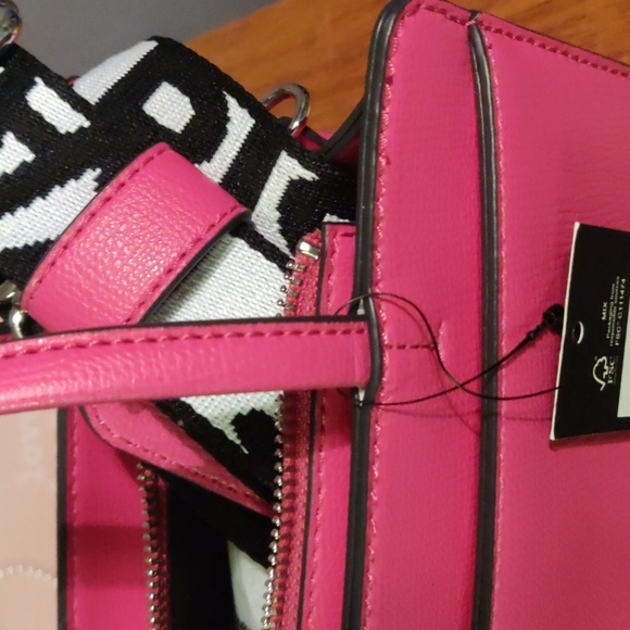 KARL LAGERFELD PARIS, Maybelle Small Crossbody Satchel, NWT, PINK - Picture 7 of 11